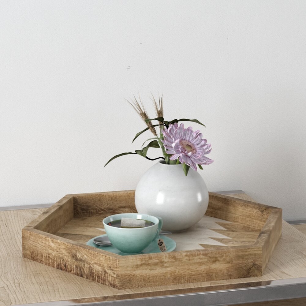 Minimalist Vase Arrangement 3d model