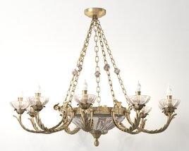 Antique-Style Chandelier 3D-Modell