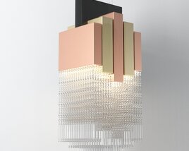 Modern Abstract Crystal Chandelier 3D-Modell