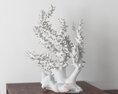 White Coral Sculpture 3d model