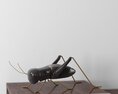 Metallic Grasshopper Sculpture Modèle 3d