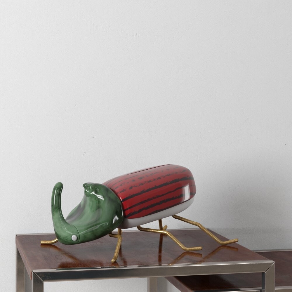 Sculptural Eggplant Art Piece 3d model