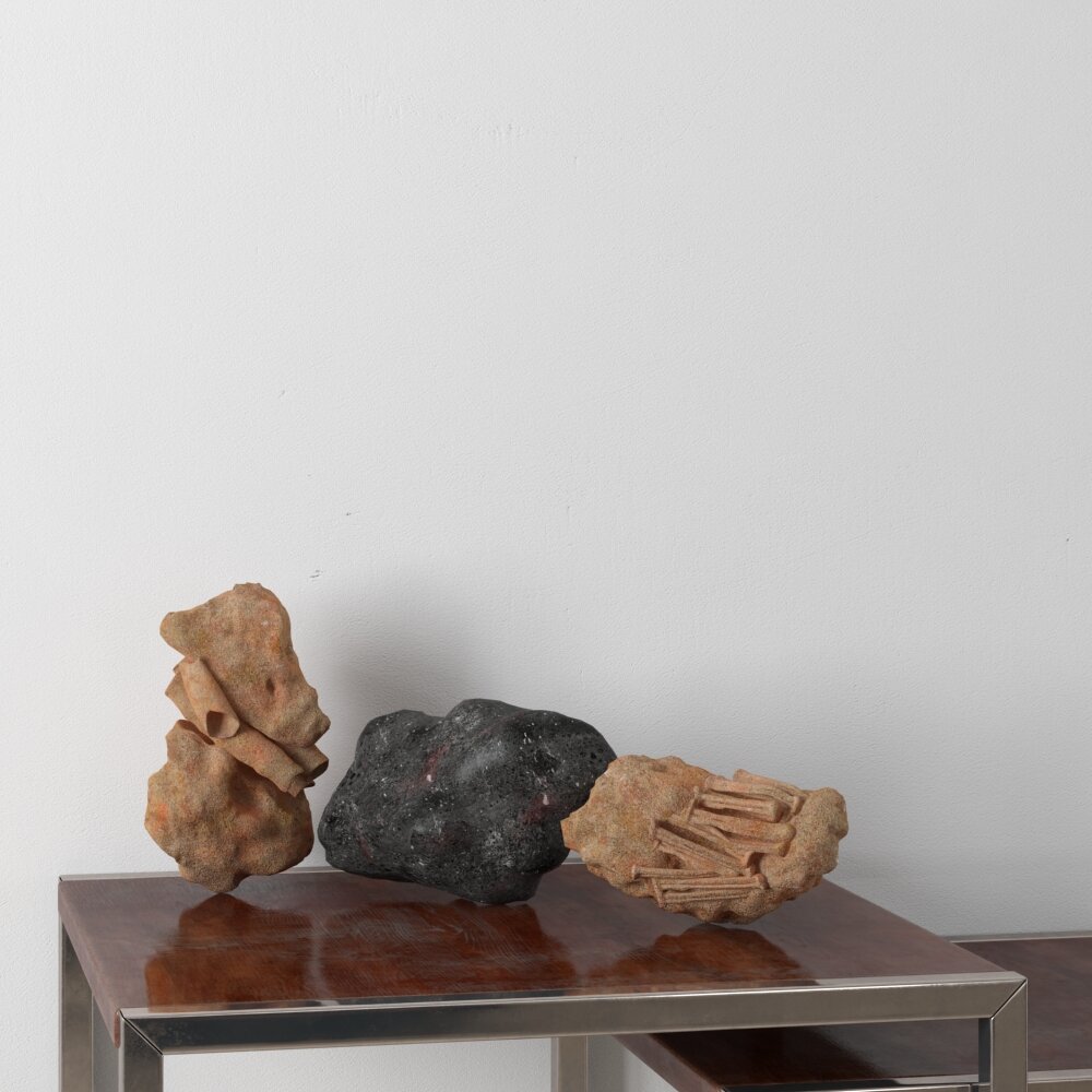 Assorted Natural Rocks and Minerals Modèle 3d