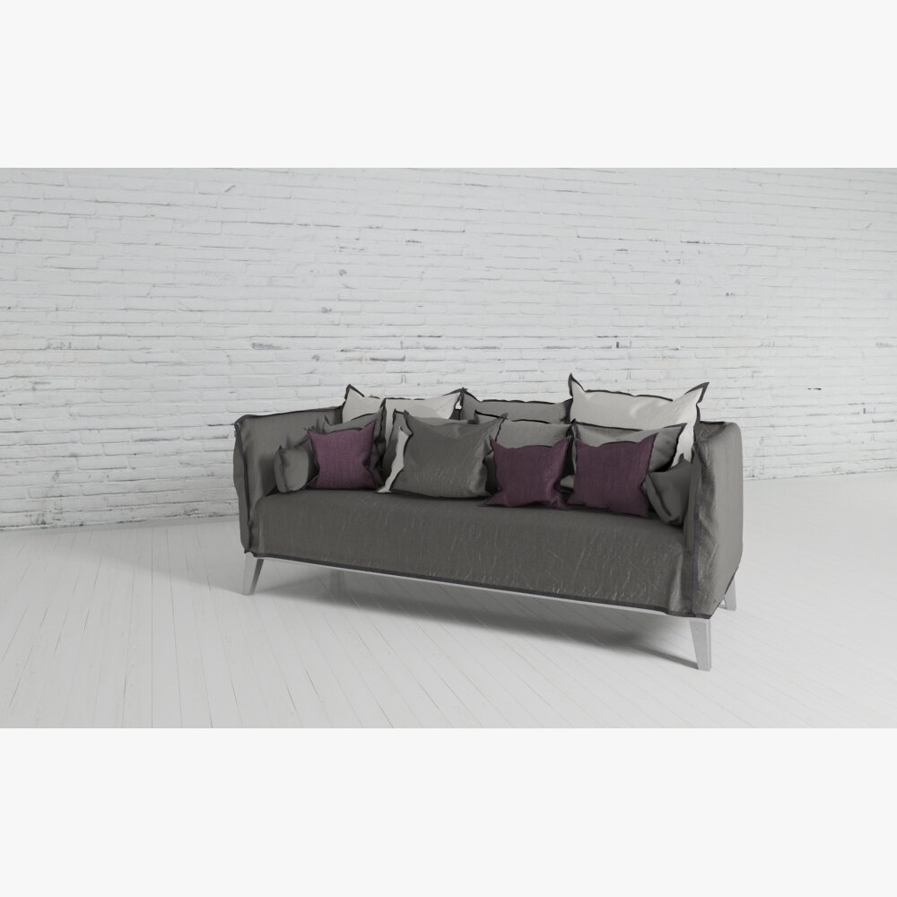 Contemporary Elegance Sofa 3D 모델 