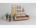 Modern Living Room Sofa and Decor 3Dモデル