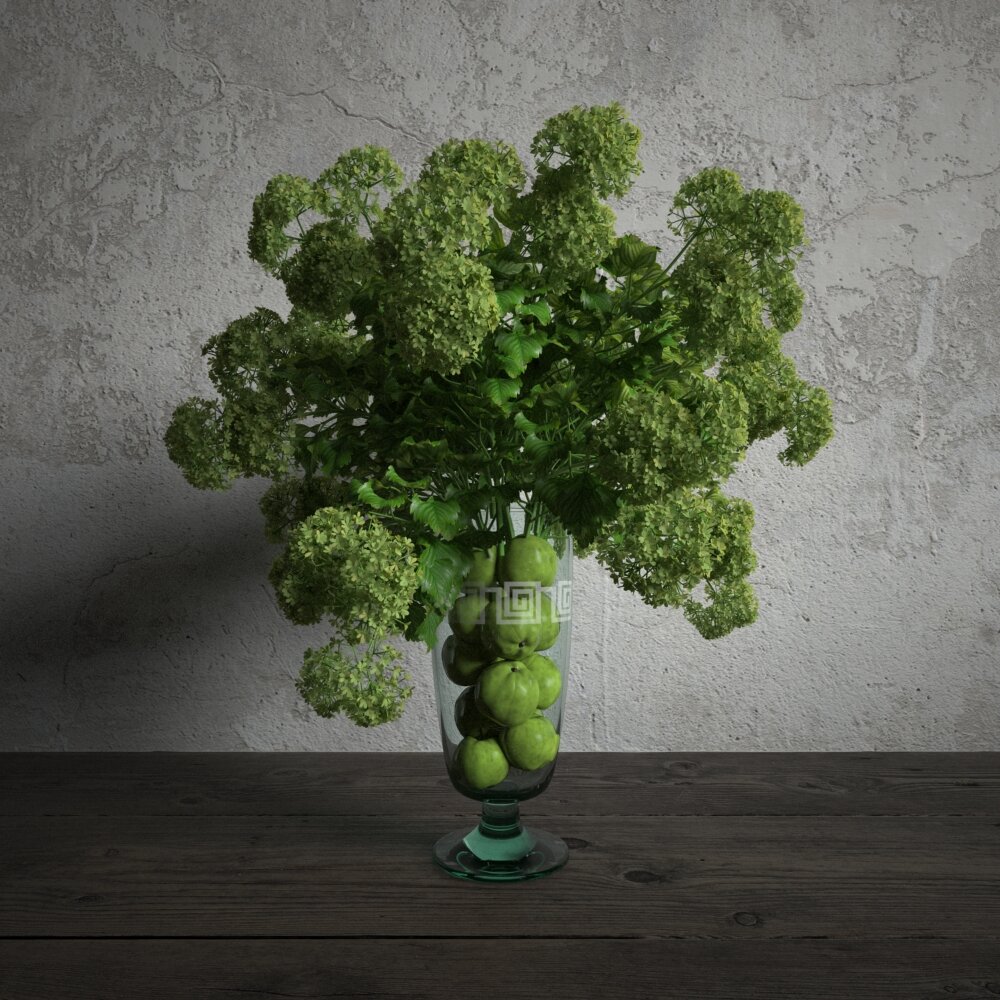 Green Summer Bouquet 3D 모델 