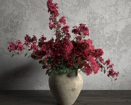 Crimson Bouquet Elegance 3D 모델 