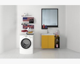 Modern Laundry Room Essentials 3D модель
