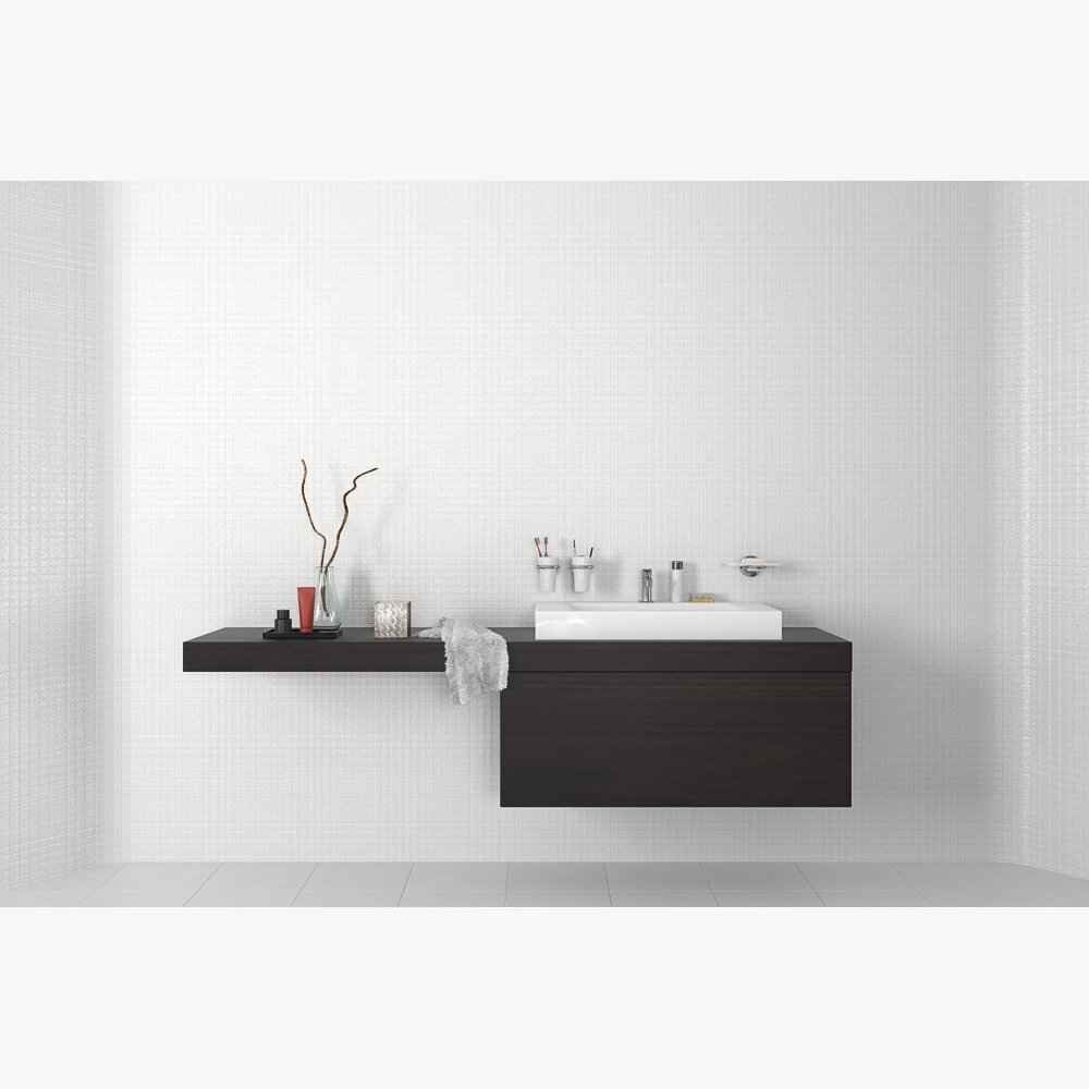 Modern Bathroom Vanity 3D-Modell