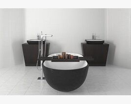 Modern Bathroom Vanity Set Modèle 3D