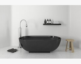 Modern Freestanding Bathtub 03 3D-Modell
