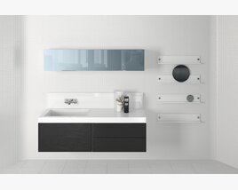 Modern Bathroom Vanity 02 Modelo 3d