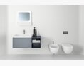 Modern Bathroom Fixtures Modello 3D