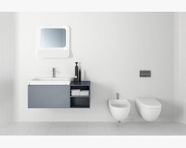 Modern Bathroom Fixtures 3Dモデル