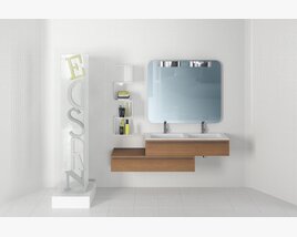 Modern Bathroom Vanity Design 3D model