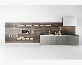 Modern Minimalist Kitchen Modelo 3D