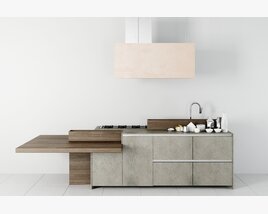 Modern Kitchen Island Design Modelo 3d