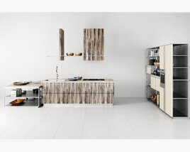 Modern Kitchen Interior Design 02 Modèle 3D