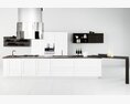 Modern Kitchen Interior 03 3D-Modell