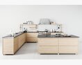 Modern Kitchen Interior 04 3d model