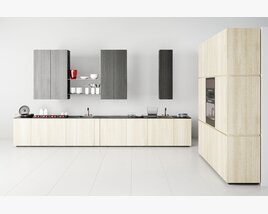 Modern Kitchen Cabinetry Set 3Dモデル