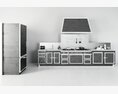 Modern Kitchen Interior Design 03 3Dモデル