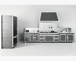 Modern Kitchen Interior Design 03 3D 모델 