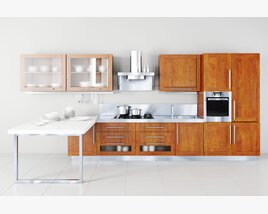 Modern Kitchen Interior Design 04 Modello 3D