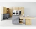 Modern Kitchen Interior 05 3D-Modell