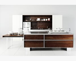 Modern Kitchen Island Design 03 Modello 3D