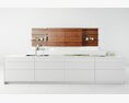 Modern White Kitchen 03 Modèle 3d