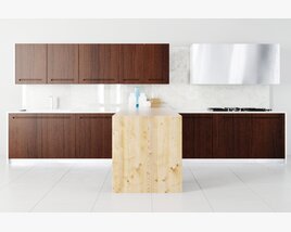 Modern Kitchen Interior 06 3D-Modell