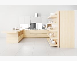 Modern Kitchen 03 Modelo 3D