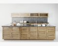 Modern Kitchen Cabinet Set 3d model
