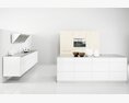 Minimalist Kitchen Interior 3d model