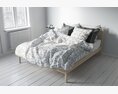 Modern Bedroom with Cozy Bedding 3d model