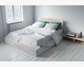 Minimalist Bedroom Design 3D-Modell