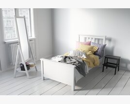Modern Bedroom Interior Modello 3D