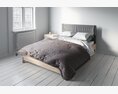 Modern Minimalist Bed 3d model