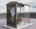 Modern Bus Stop Shelter 02 Modelo 3D