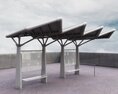 Solar-Powered Bus Stop Modello 3D