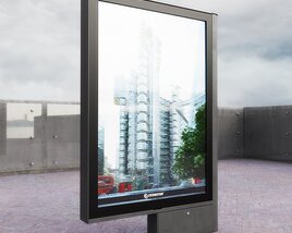 Cityscape Billboard 3D 모델 