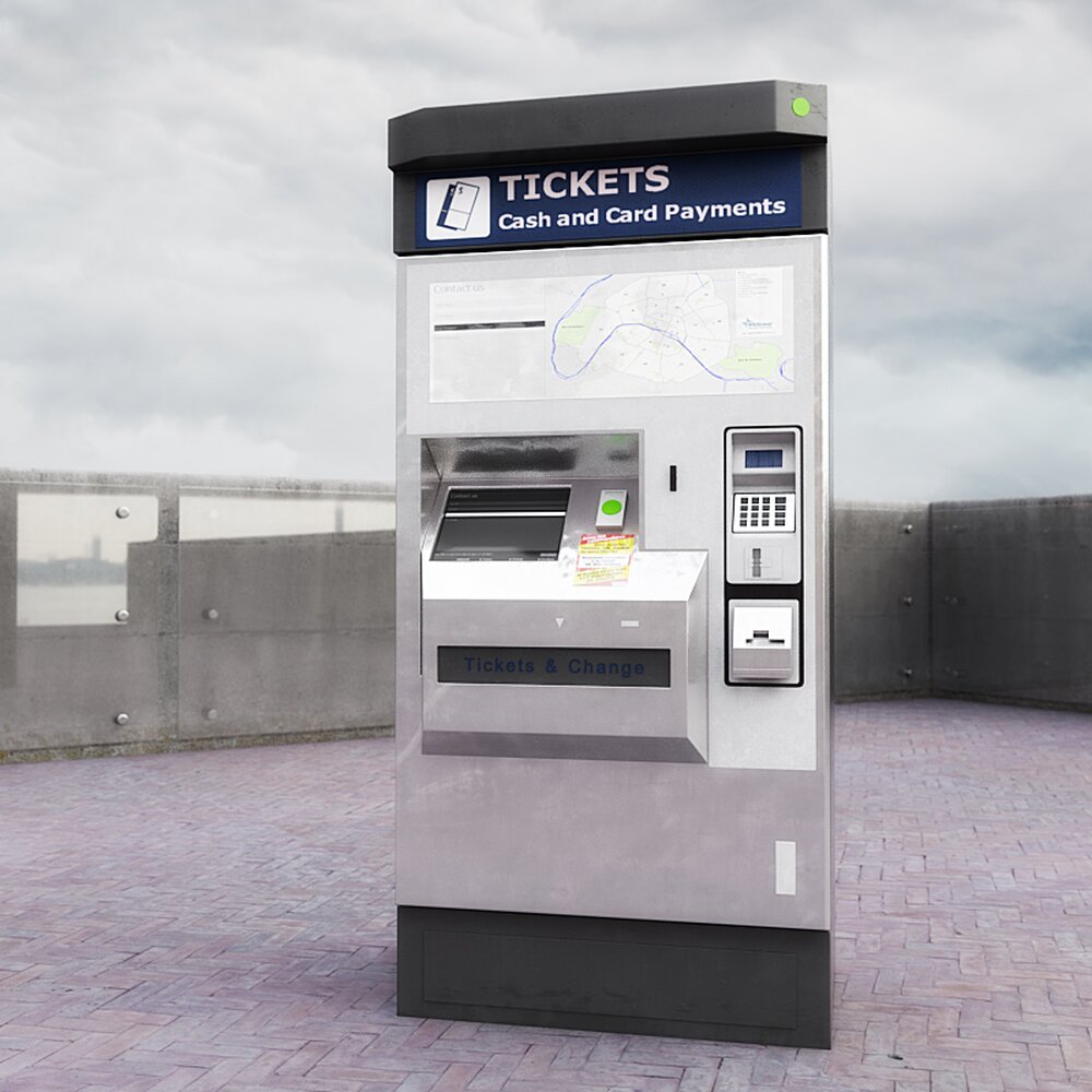 Ticket Vending Machine Modèle 3d