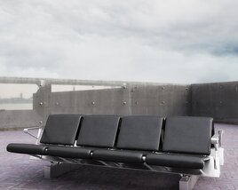 Airport Waiting Area Seating 3Dモデル