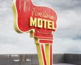 Vintage Motel Signage 3d model