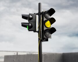 Traffic Signal on Standby Modello 3D