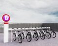 Bicycle Sharing Station Modèle 3d
