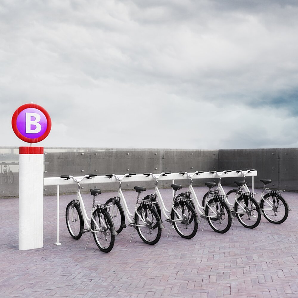 Bicycle Sharing Station 3D模型