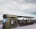 Bike Sharing Station Modello 3D