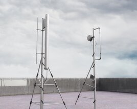 Urban Communication Towers Modello 3D